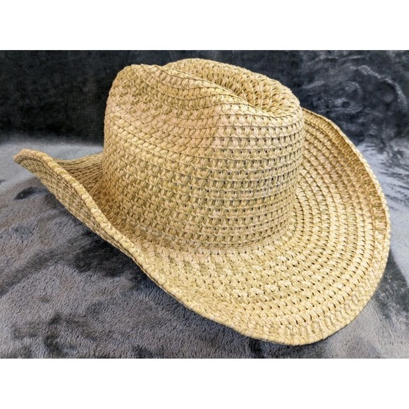 Florence Marine X Other - Giovanni Florence New York Straw Cowboy Hat‎ Western Style Woven Summer Sun Hat